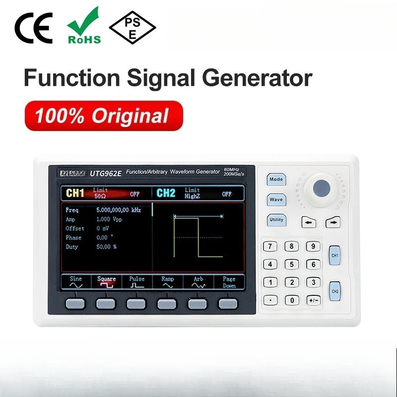 Dual Channel Arbitrary Waveform Function Generator 60Mhz - Functie Signaalgenerator UTG932E UTG962E 30Mhz 60Mhz