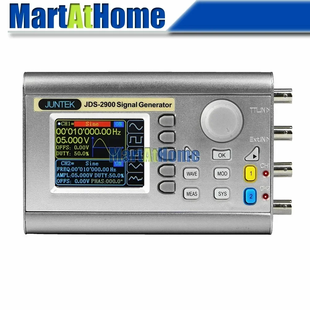 Dual Channel Arbitrary Waveform Function Generator 60Mhz - Digitale, tweekanaals DDS-signaalgenerator met functie voor