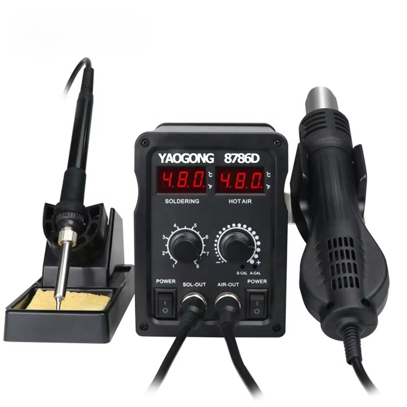 YAOGONG 8786D 2-in-1 digitaal  - Smd Rework Station Hot Air Soldering 2 In 1 recensie en prijs