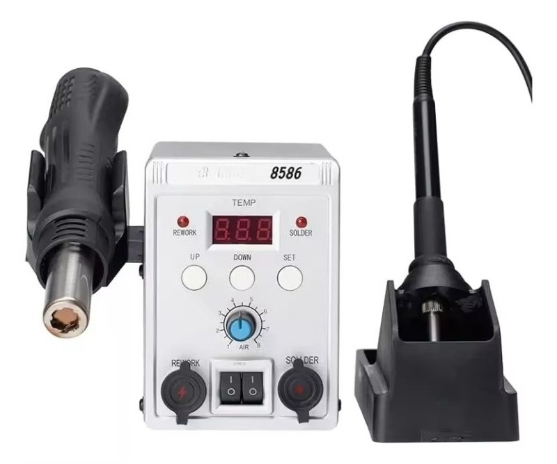 760W 8586 2-in-1 hetelucht-sol - Smd Rework Station Hot Air Soldering 2 In 1 recensie en prijs